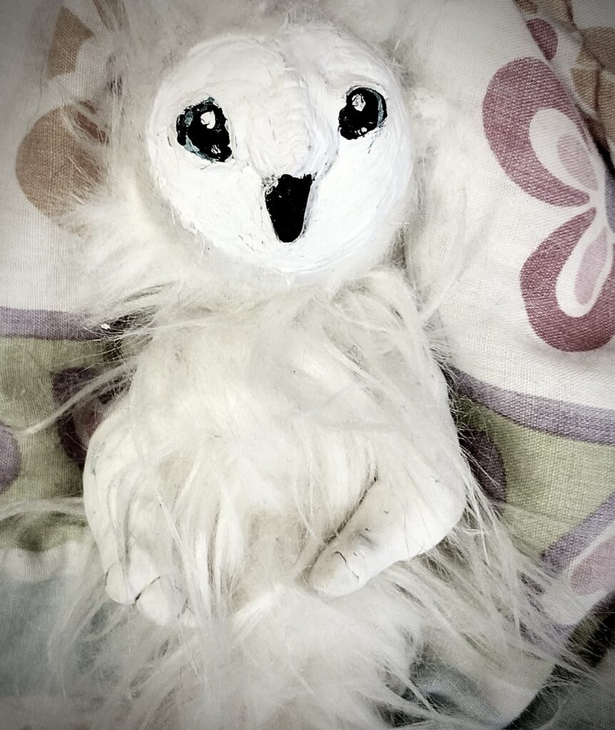 owl-bear art doll